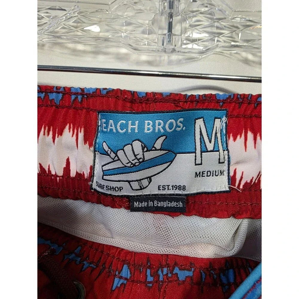 Beach Bros Acid Stripes Men's Swim Trunks Board Shorts M Multicolor PB-106-46
